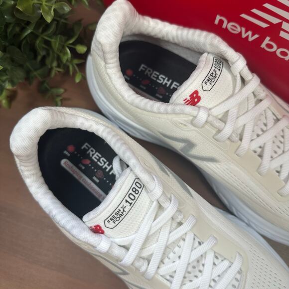 New Balance Men\'s Fresh Foam X 1080v14 White Shoes Size 8.5